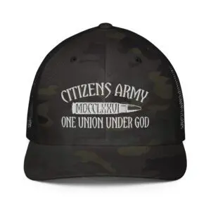 A Black Color Camouflage Baseball Cap