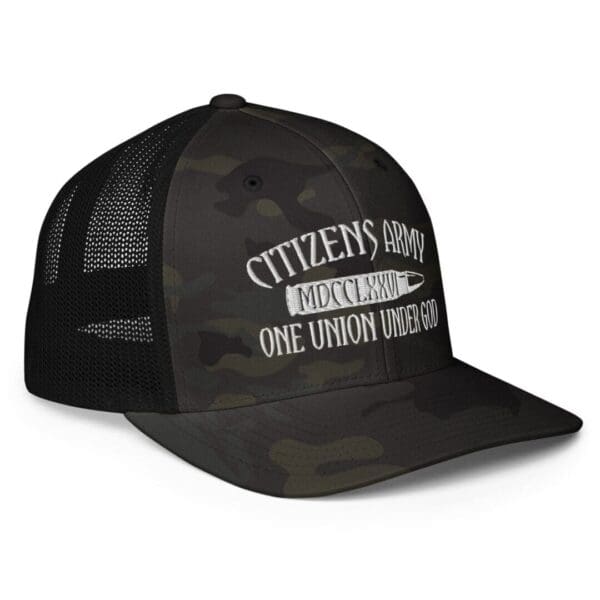 Citizens Army Trucker Cap With White Logo Right