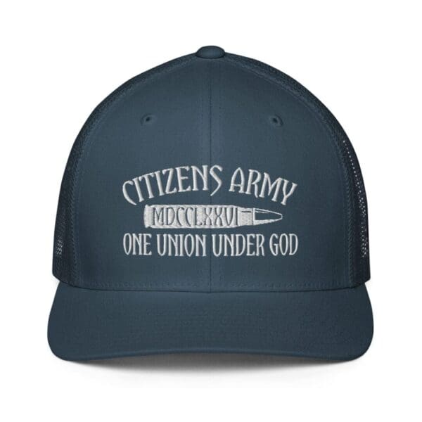 Citizens Army Trucker Cap in Navy Blue With White Logo