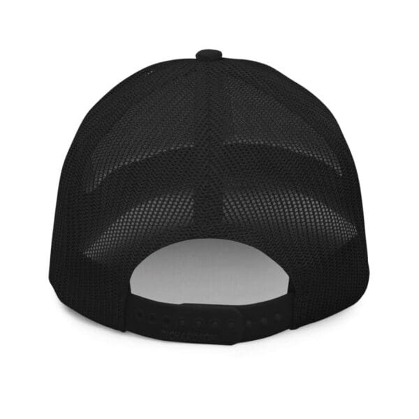 A Snapback Black Color Baseball Cap Back