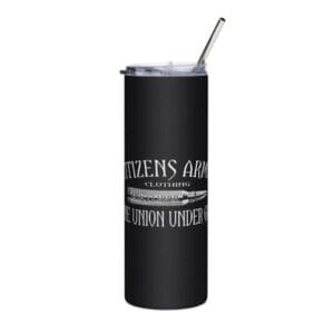 A Black Color Stainless Steel Tumbler
