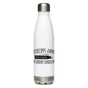 A White Color Stainless Steel Water Bottle