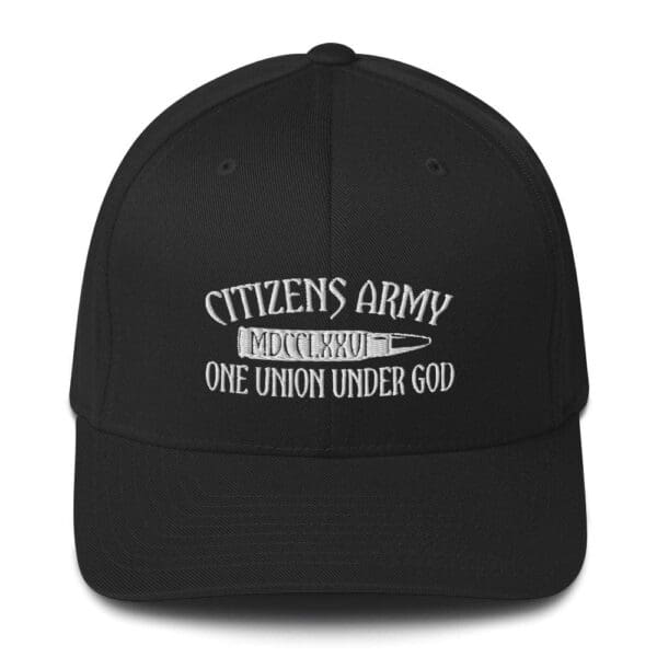 Citizens army - one union under god - 6277 Flexfit Cap w/ White Logo.