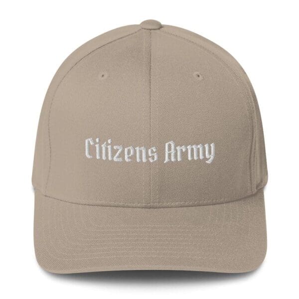 6277 Flexfit Cap w/Citizens Army (White Font) Flexfit hat.