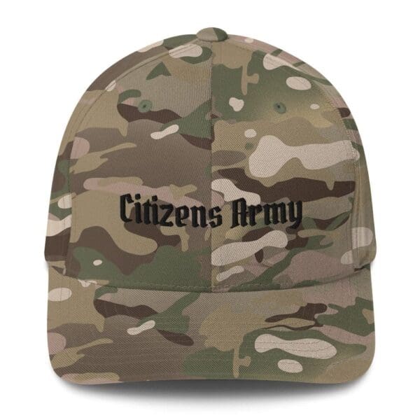 6277 Flexfit Cap w/Citizens Army (Black Font) hat.