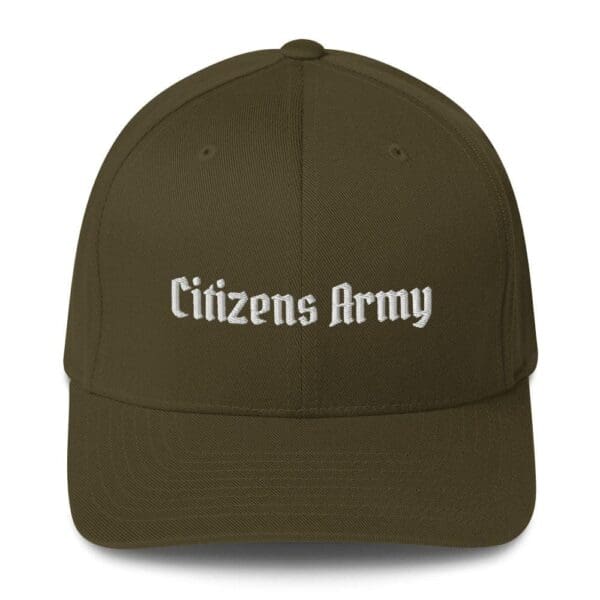 6277 Flexfit Cap w/Citizens Army (White Font)