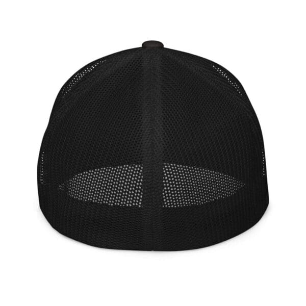 The back view of a 6511 Flexfit Trucker Cap w/Citizens Army (Black Font).