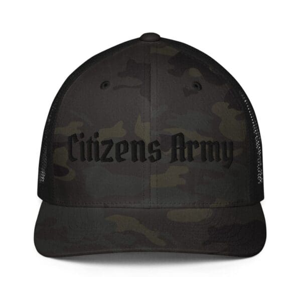 Citizens army 6511 Flexfit Trucker Cap w/Citizens Army (Black Font) hat.