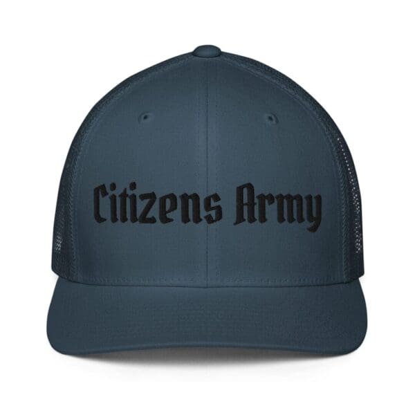 6511 Flexfit Trucker Cap w/Citizens Army (Black Font).