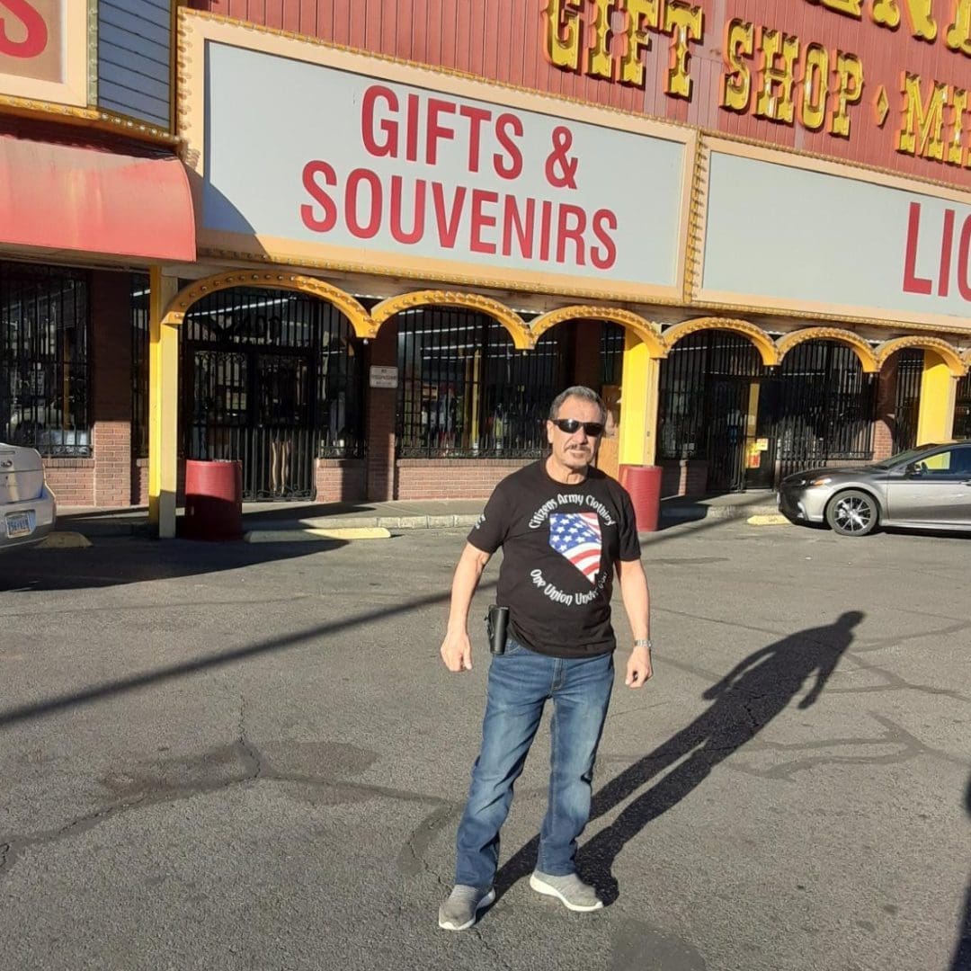 Dad in LV by Gift shop