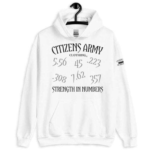 Women's Strength In Numbers CLASSIC Hoodie (Dark/Light Font) - Image 9