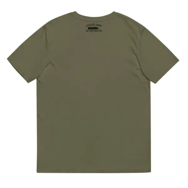 CITIZENS ARMY Athletic Fit T-Shirt (1st Dark Font) Khaki Colors - Image 2