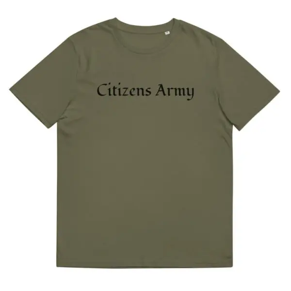 CITIZENS ARMY Athletic Fit T-Shirt (1st Dark Font) Khaki Colors