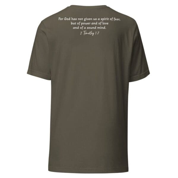 2 Timothy 1:7 (NKJV) Relaxed Fit T-Shirt (Light Font) - Image 14