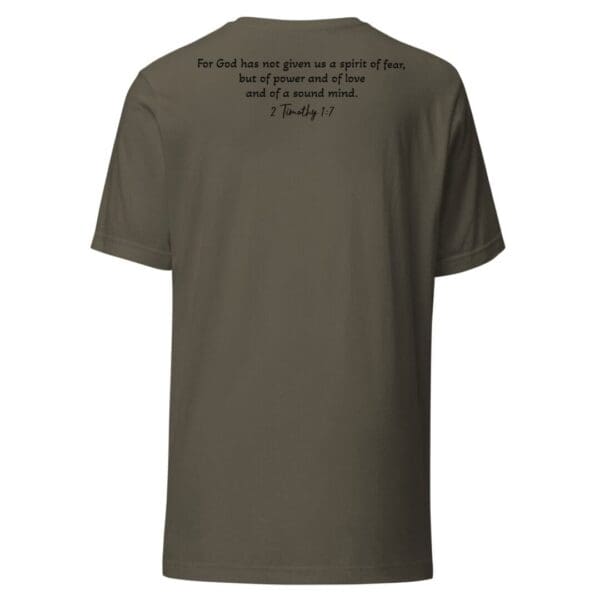 2 Timothy 1:7 (NKJV) Relaxed Fit T-Shirt (Dark Font) - Image 5