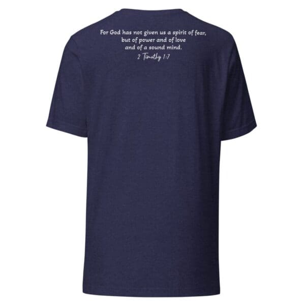 2 Timothy 1:7 (NKJV) Relaxed Fit T-Shirt (Light Font) - Image 8