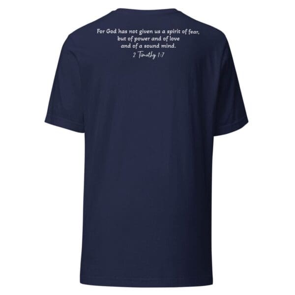 2 Timothy 1:7 (NKJV) Relaxed Fit T-Shirt (Light Font) - Image 6