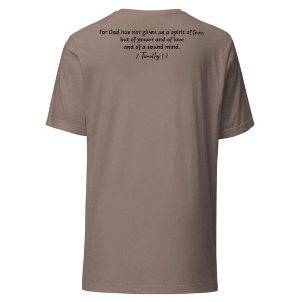 2 Timothy 1:7 (NKJV) Relaxed Fit T-Shirt (Dark Font)