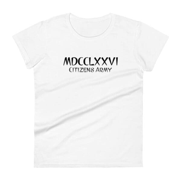 Women's MDCCLXXVI (1776) SNUG FIT T-Shirt (Dark Font)